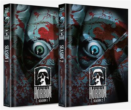 Masters of Horror - Season 1 & 2 (Cover Artwork, Édition Limitée, Mediabook, Uncut, 9 Blu-ray)