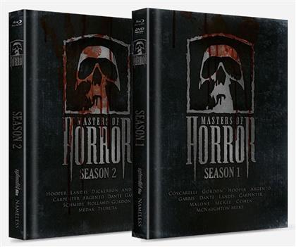 Masters of Horror - Staffel 1 & 2 (Cover Bible, Édition Limitée, Mediabook, Uncut, 8 Blu-ray + DVD)