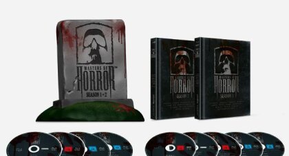 Masters of Horror - Season 1 & 2 (+ Büste, Limited Edition, Mediabook, Uncut, 8 Blu-rays + DVD)
