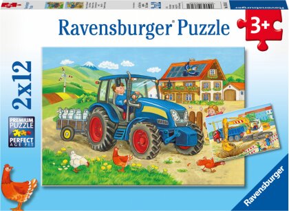 Baustelle und Bauernhof - Puzzle