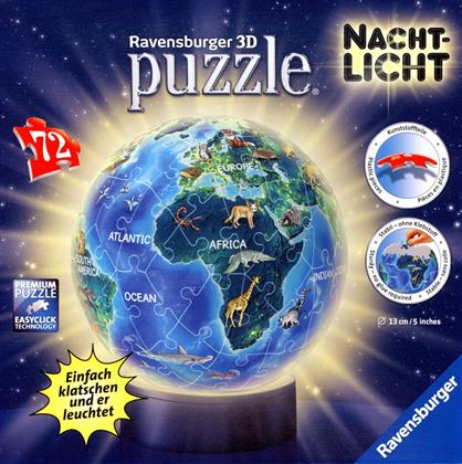 Puzzleball - Erde im Nachtdesign - 72 Teile