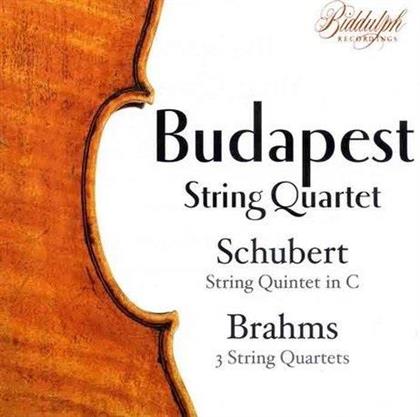 Benar Heifetz, Budapest String Quartet, Franz Schubert (1797-1828) & Johannes Brahms (1833-1897) - Streichquartett in C / 3 Streichquartette (2 CDs)