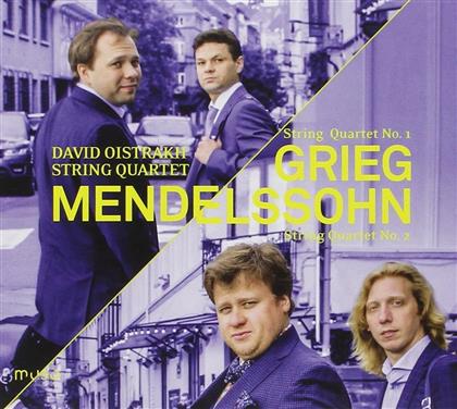 David Oistrakh String Quartet, Edvard Grieg (1843-1907) & Felix Mendelssohn-Bartholdy (1809-1847) - Streichquartett Nr. 1 / Streichquartett Nr. 2