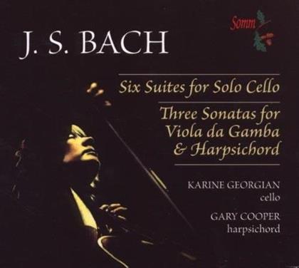 J. S. Bach, Karine Georgian & Gary Cooper - Six Cello Suites / Three Sonatas For Viola Da Gamba (3 CDs)