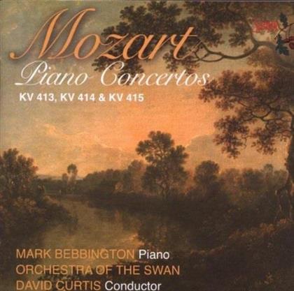 Mark Bebbington, Wolfgang Amadeus Mozart (1756-1791), David Curtis & Orchestra of the Swan - Klavierkonzerte KV 413, 414, 415
