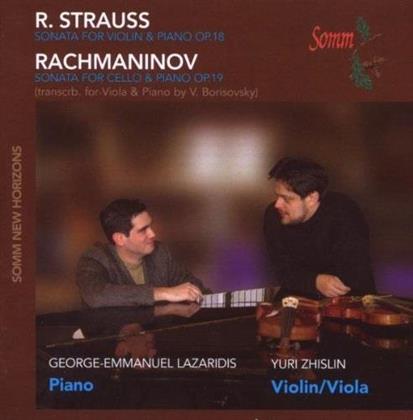 George-Emmanuel Lazaridis, Yuri Zhislin, Richard Strauss (1864-1949) & Sergej Rachmaninoff (1873-1943) - Violinsonate op. 18 / Cellosonate op. 19 (arr. Für Viola)
