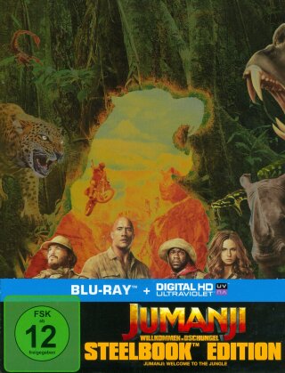 Jumanji - Willkommen im Dschungel (2017) (Edizione Limitata, Steelbook)