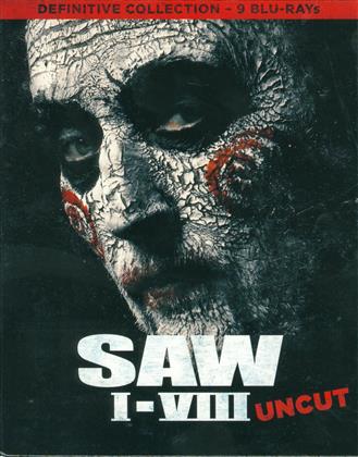 Saw 1-8 - Definitive Collection (Uncut, 9 Blu-ray)