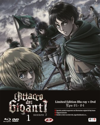 L'attacco dei Giganti - Stagione 2 Vol. 1 (Digibook, Édition Limitée, Blu-ray + DVD)