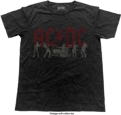 AC/DC - Silhouettes (Vintage Finish) - Grösse S