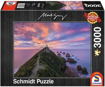 Mark Gray: Nugget Point Lighthouse, The Catlins, South Island, New Zealand - 3000 Teile Puzzle