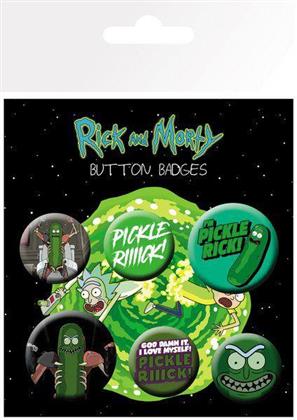 Rick and Morty: Pickle Rick - Ansteck-Buttons 6er-Pack