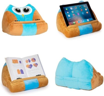 Bookmonster Eule - Lesekissen für Bücher und Tablets - Buchständer - Tablethalter - Lesehillfe - Deutsche Ausgabe