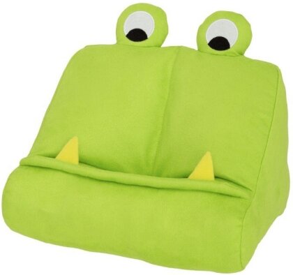 Bookmonster Grün - Lesekissen für Bücher und Tablets - Buchständer - Tablethalter - Lesehillfe - Deutsche Ausgabe