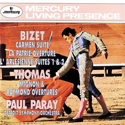 Georges Bizet (1838-1875), Ambroise Thomas (1811-1896), Paul Paray & Detroit Symphony Orchestra - Carmen Suite / Mignon / Raymond Ouvertures