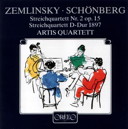 Artis Quartett, Alexander von Zemlinsky (1871-1942) & Arnold Schönberg (1874-1951) - Streichquartett Nr. 2 op.15 / Streichquartett D-Dur (1897) (LP)