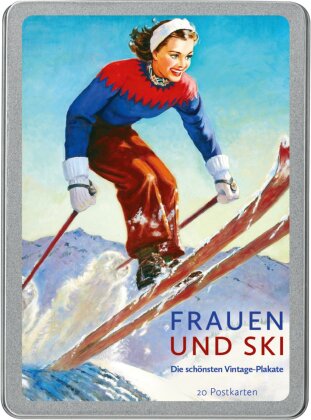 Frauen und Ski - 20 Postkarten
