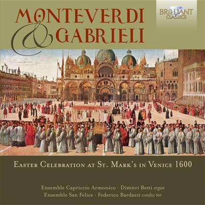 Claudio Monteverdi (1567-1643), Giovanni Gabrieli (1555-1612), Federico Bardazzi & Ensemble San Felice - Easter Celebration At St. Mark's In Venice 1600 (2 CDs)