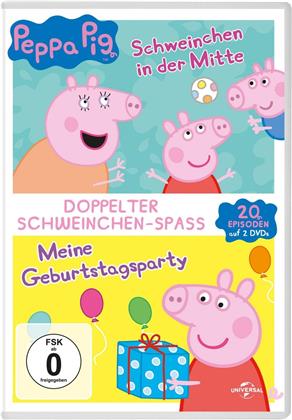 Peppa Pig - Volume 1+2 - Schweinchen in der Mitte / Meine Geburtstagsparty (2 DVDs)