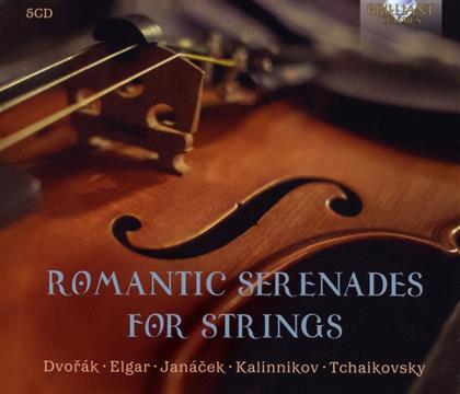 Romantic Serenades For Strings / Romantische Streicherserenaden - Werke Von Dvorak, Elgar, Janacek, Kalinnikov & Tschaikowsky (5 CDs)