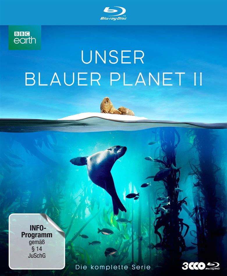 Unser blauer Planet 2 - Die komplette Serie (2017) (BBC Earth, Schuber, Digipack, Uncut, 3 Blu-rays)