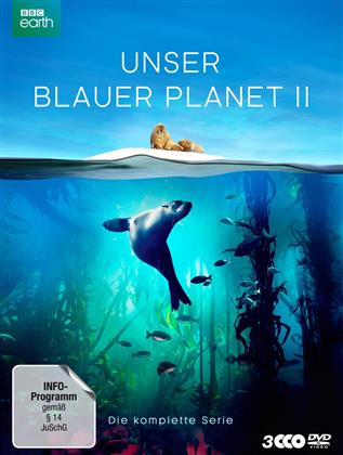 Unser blauer Planet 2 - Die komplette Serie (2017) (BBC Earth, Slipcase, Digipack, Uncut, 3 DVDs)