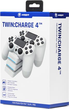 PS4 Ladestation TWIN:Charge 4 white Snakebyte
