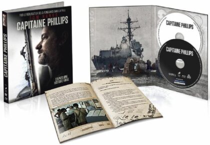 Capitaine Phillips (2013) (Edizione Limitata, Mediabook, Uncut, Blu-ray + DVD)
