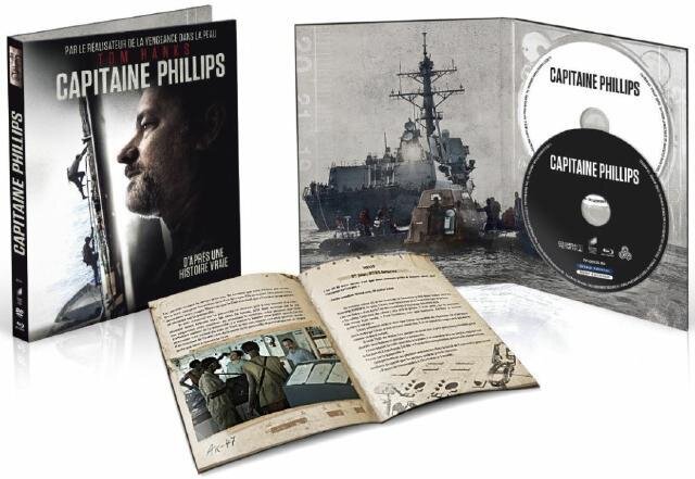 Capitaine Phillips (2013) (Limited Edition, Mediabook, Uncut, Blu-ray + DVD)