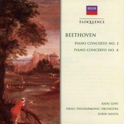 Radu Lupu, Ludwig van Beethoven (1770-1827), Zubin Mehta & Israel Philharmonic Orchestra - Piano Concerto Nr. 1 & 4