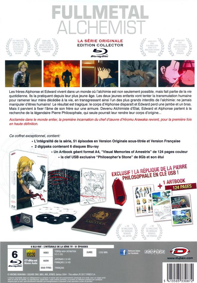 Fullmetal Alchemist Brotherhood em Blu Ray FullHD