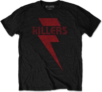 Killers,The - Red Bolt (Black) T-Shirt