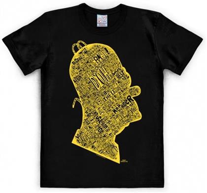 The Simpsons - Homer Simpson - Head in Words - Grösse S