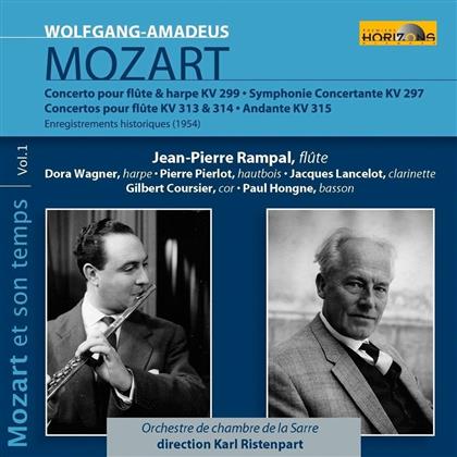 Wolfgang Amadeus Mozart (1756-1791), Jean-Pierre Rampal, Karl Ristenpart & Orchestre de Chambre de La Sarre - Mozart & Seine Zeit Vol. 1 - Mozart Et Son Temps Vol. 1 (2 CDs)