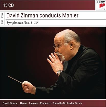 Gustav Mahler (1860-1911), David Zinman & Tonhalle Orchester Zürich - Symphonies (15 CDs)
