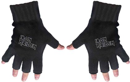 Iron Maiden Unisex Fingerless Gloves - Logo