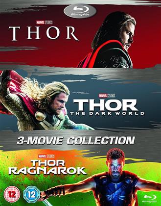Thor (2011) / Thor 2- The Dark World (2013) / Thor 3 - Ranarok (2017) (3 Blu-rays)