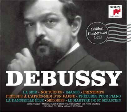 Esa-Pekka Salonen (*1958), Michael Tilson Thomas, Nathalie Stutzmann, + & Claude Debussy (1862-1918) - Centenaire Claude Debussy (4 CDs)