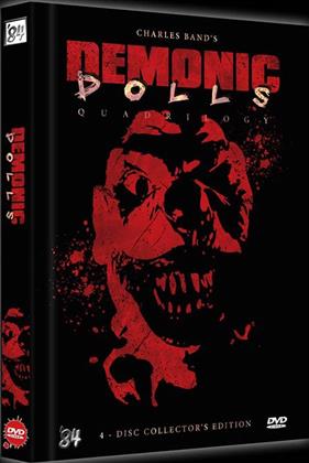 Demonic Dolls 1-4 - Quadrilogy (Black Edition, Édition Limitée, Mediabook, Uncut, 4 DVD)