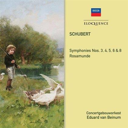 Franz Schubert (1797-1828), Eduard van Beinum & Concertbeouworkest - Symphonies 3, 4, 5, 6, 8 (Australian Eloquence, 2 CDs)