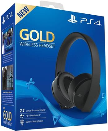 Playstation 4 Headset original Gold Edition black Sony 7.1. VR optimiert