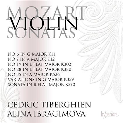 Wolfgang Amadeus Mozart (1756-1791), Alina Ibragimova & Cedric Tiberghien - Mozart: Violin Sonatas Nos. 6, 7, 19, 28, 35, - Variations In G Major K359, Sonata In B Flat Major K570