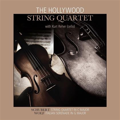 The Hollywood String Quartet, Kurt Reher, Franz Schubert (1797-1828) & Hugo Wolf (1860-1903) - Streichquartett C-Dur / Italienische Serenade G-Dur (LP)