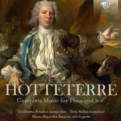 Jacques Martin Hotteterre (1674-1763), Guillermo Penalver, Tony Millan & María Alejandra Saturno - Complete Music For Flute & B.c. (2 CDs)