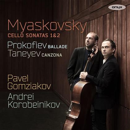 Pavel Gomziakov, Andrei Korobeinikov & Nikolai Myaskovsky (1881-1950) - Cello sonatas 1 & 2