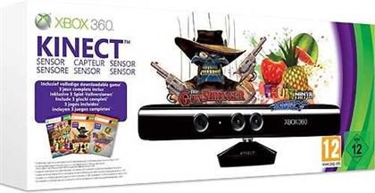 XBOX360 Kinect Sensor - (inklusive Adventures / Gunstringer / Fruit Ninja)