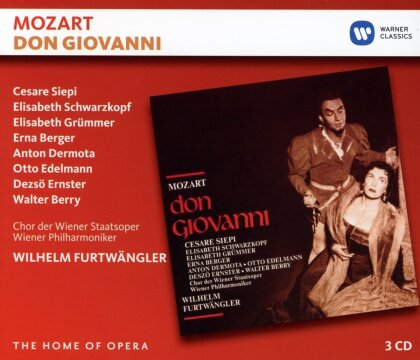 Wolfgang Amadeus Mozart (1756-1791), Wilhelm Furtwängler, Elisabeth Schwarzkopf, Elisabeth Grümmer, … - Don Giovanni (live Slazburg, 1954) (3 CD)