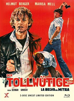 Der Tollwütige - La belva col mitra (1977) (Cover B, Limited Edition, Mediabook, Restaurierte Fassung, Uncut, Blu-ray + DVD)