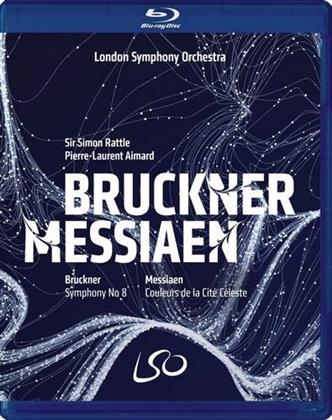 The London Symphony Orchestra, Sir Simon Rattle & Pierre-Laurent Aimard - Bruckner - Symphony No. 8 / Messiaen - Couleurs De La (Blu-ray + DVD)