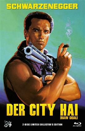 Der City Hai - (Raw Deal) (1986) (Grosse Hartbox, Cover B, Collector's Edition, Limited Edition, Uncut, Blu-ray + DVD)